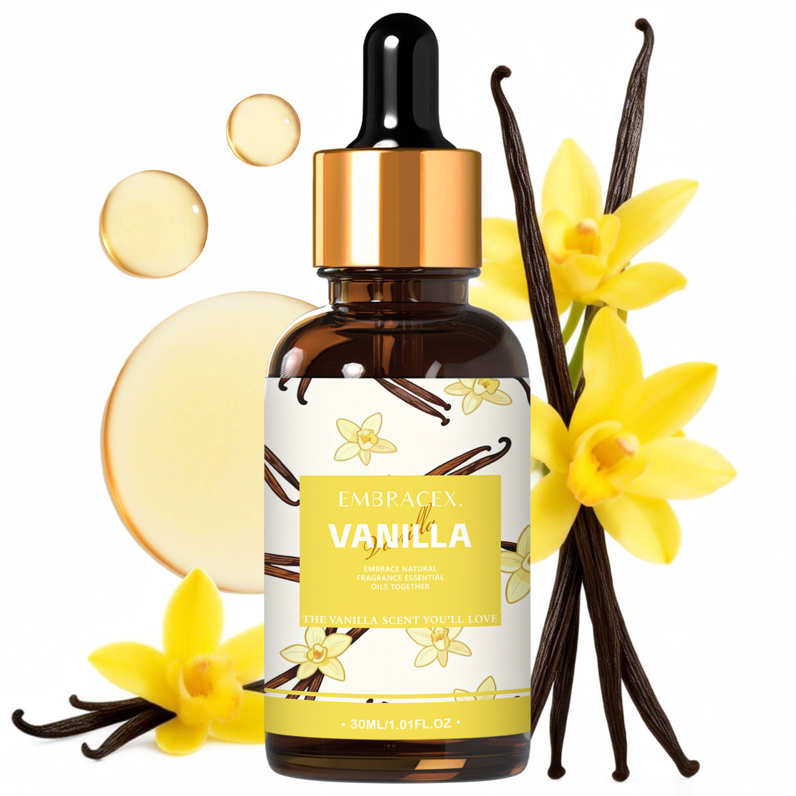 Candle Making Essential Oil - 30ml Vanilla Essential Oil Perfume Skincare