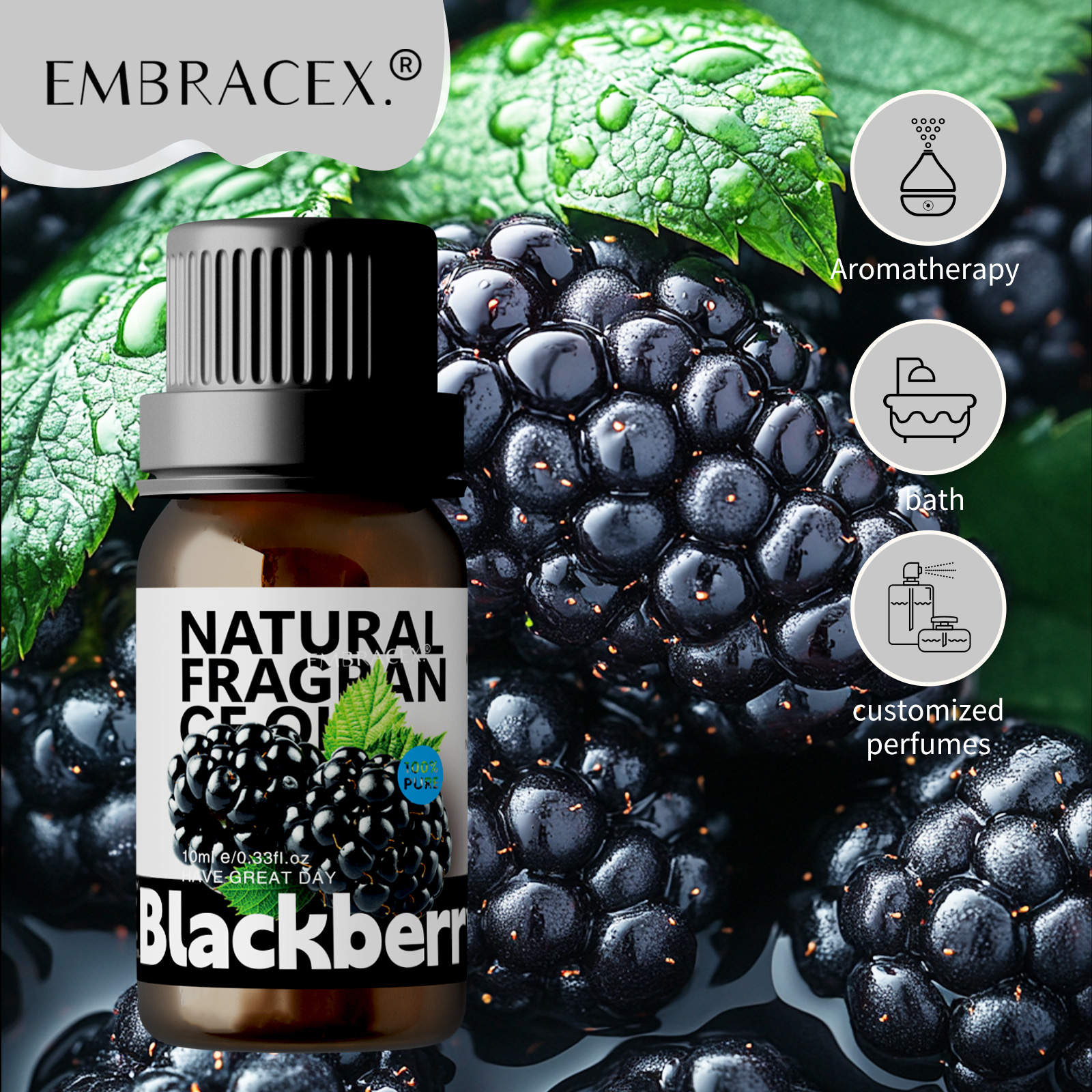 Candle Making Essential Oil - 10ml Blackberry Essential Oils Blackberry women's