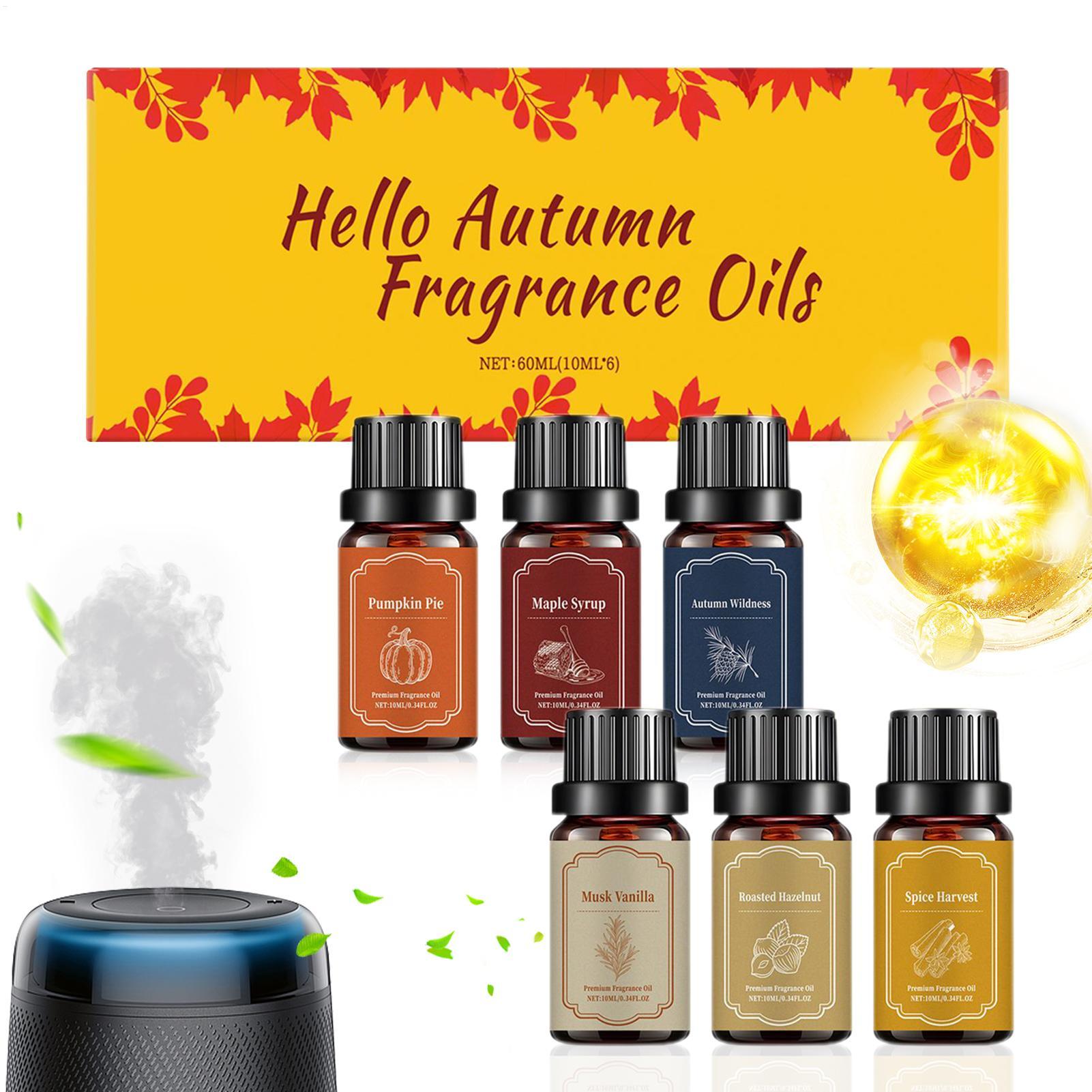 Candle Making Fragrance Oils - 6pcs Fall Scented Diffuser Oils Set