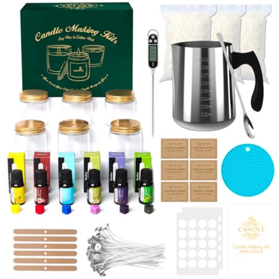 Candle Making Kit For Beginners - Candle Making Kit for Adults, Soy