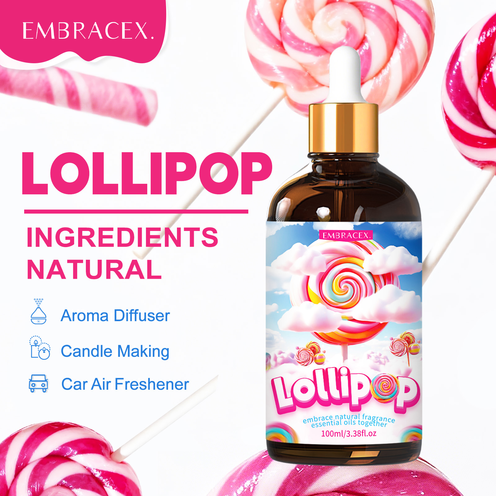 100ml Lollipop Essential Oil F - Candle Making Essential Oil ulasan dan harga