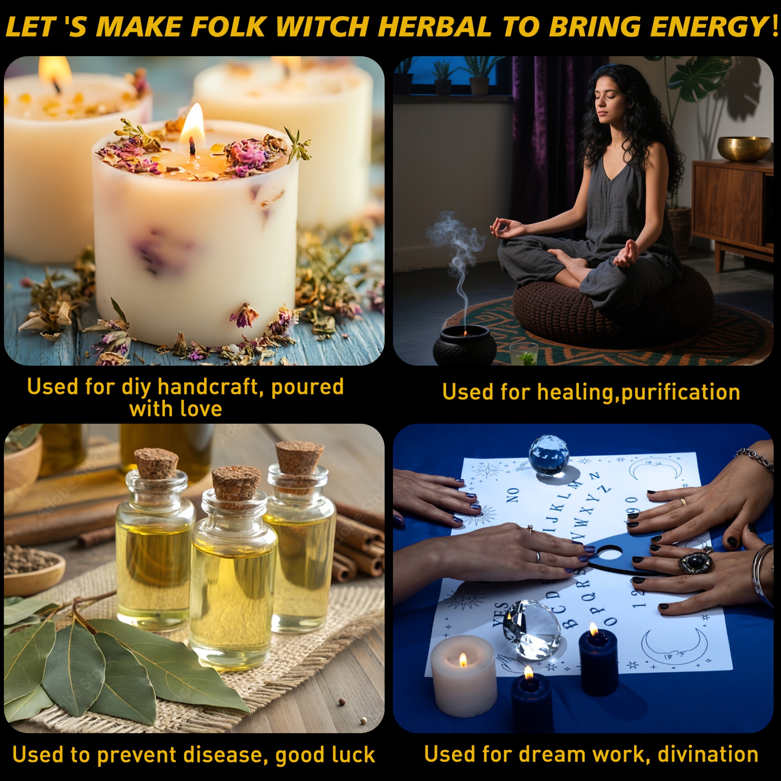 70-Piece Witchcraft Herb Kit – - Candle Making Kit For Beginners ulasan dan harga