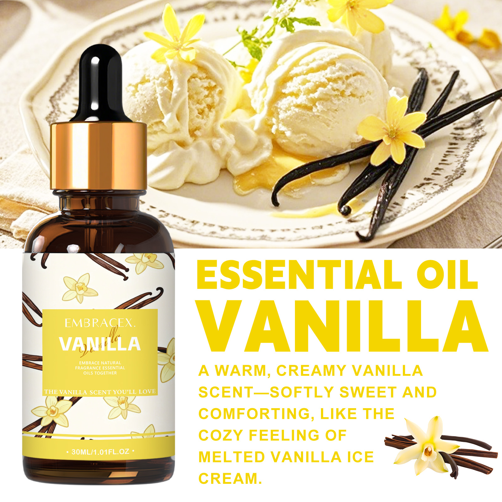 30ml Vanilla Essential Oil Per - Candle Making Essential Oil ulasan dan harga
