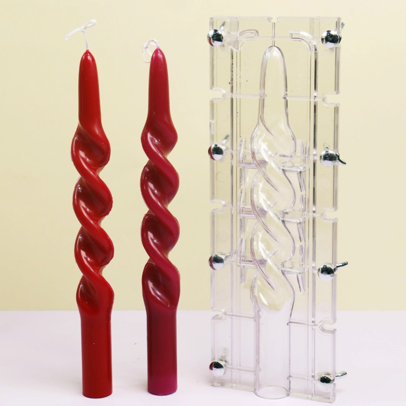 Twisted Stripe Column Acrylic  - Candle Making Diy Kit ulasan dan harga