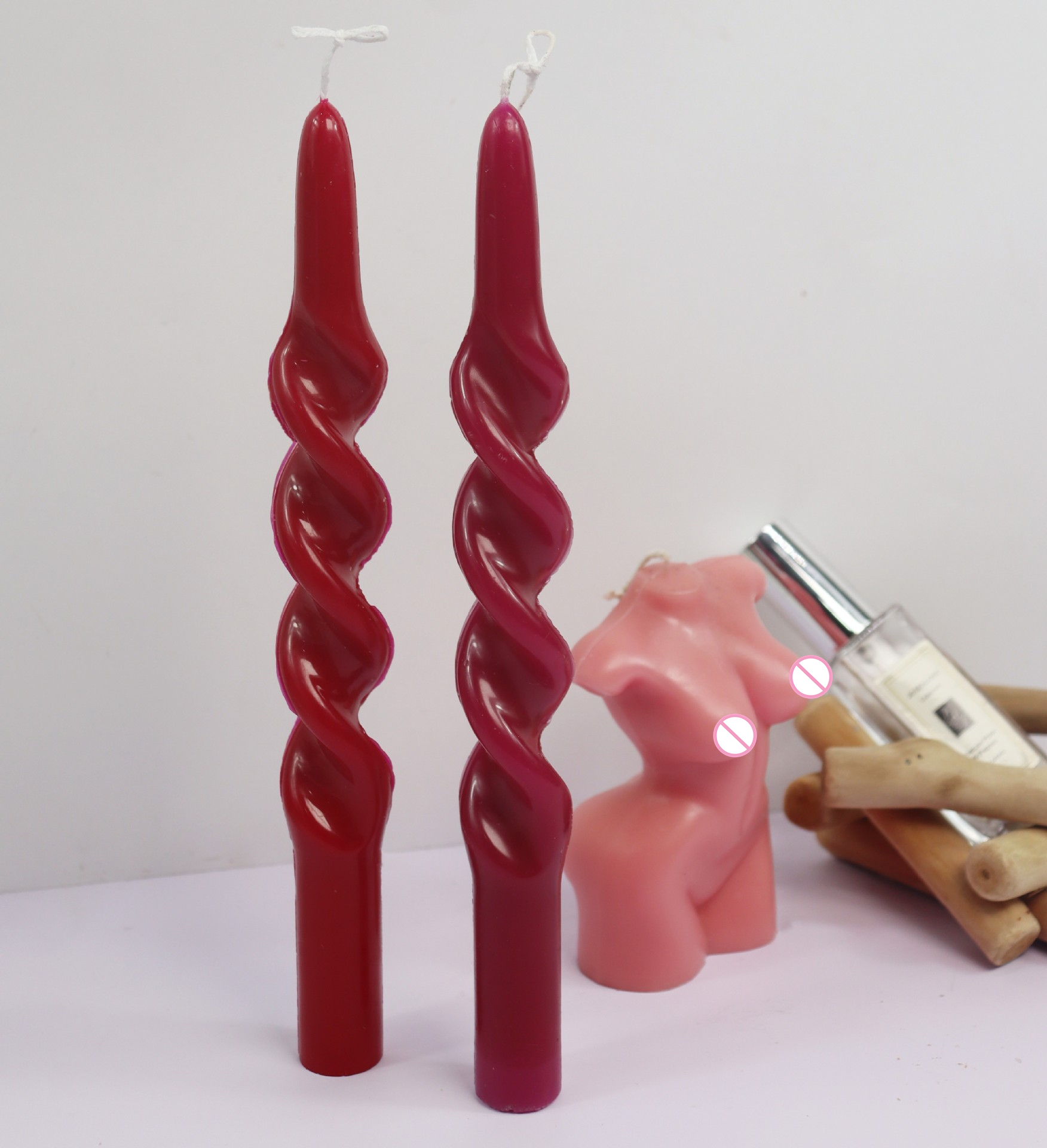 Twisted Stripe Column Acrylic  - Candle Making Diy Kit ulasan dan harga