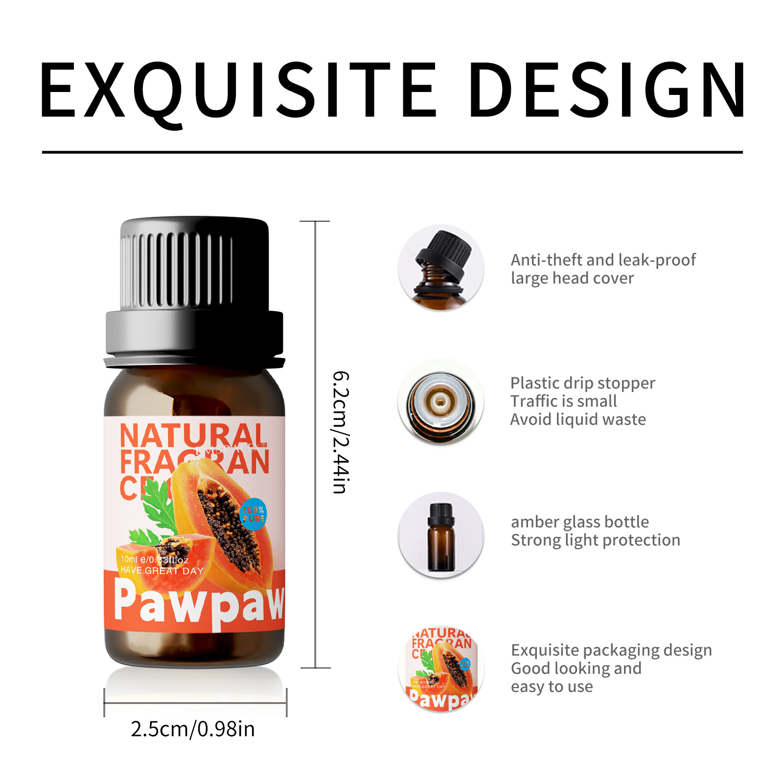 10ml Pawpaw Essential Oil Frui - Candle Making Fragrance Oils ulasan dan harga