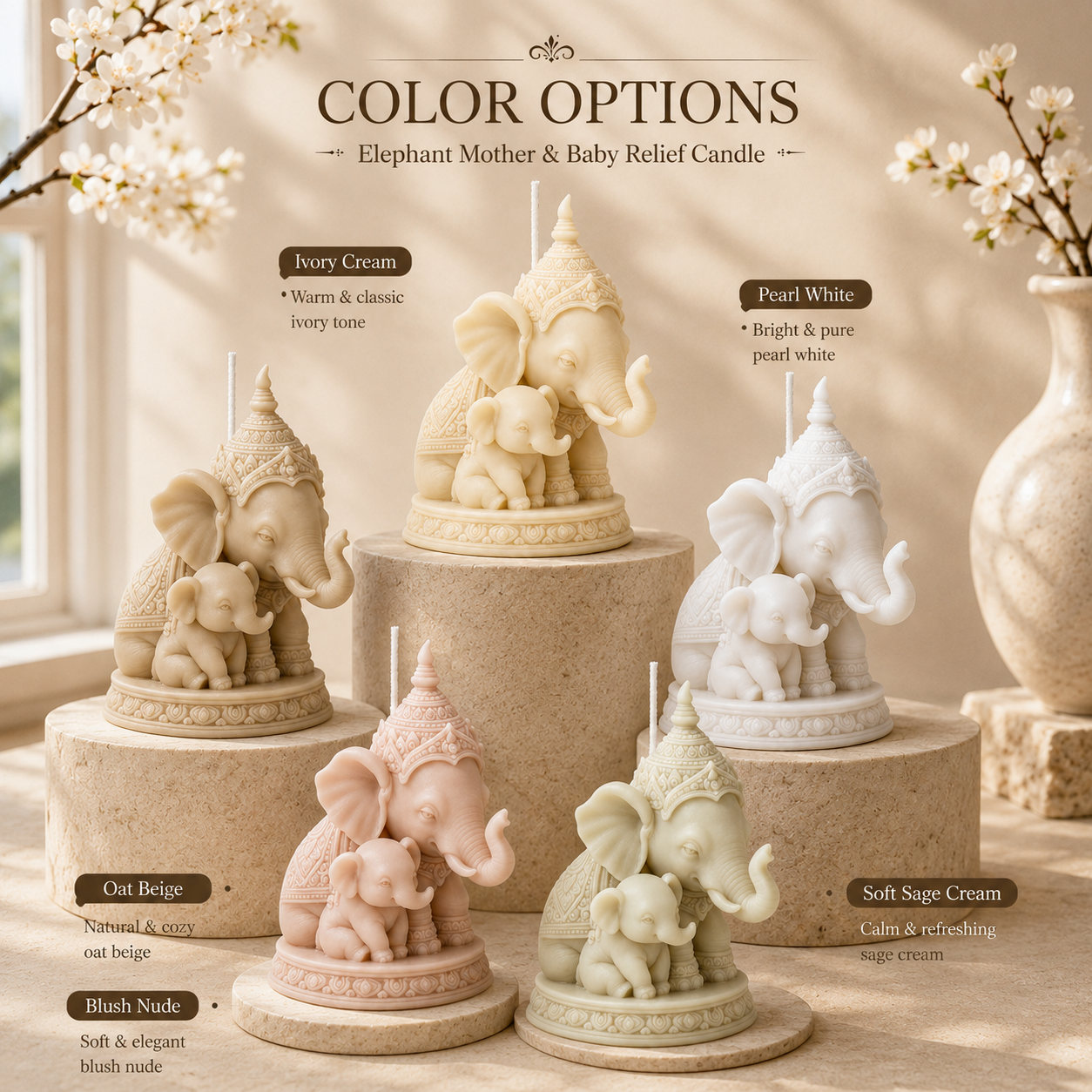 Thai Mother and Child Elephant - Candle Making For Kids ulasan dan harga