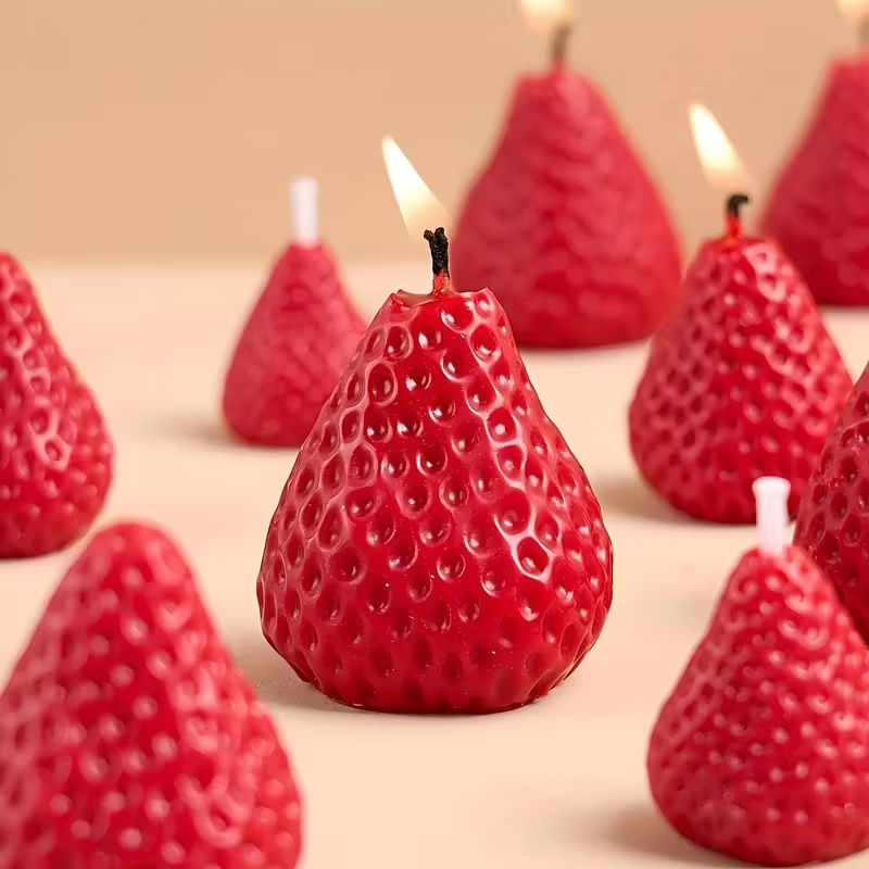 Strawberry Silicone Candle Mol - Candle Making Diy ulasan dan harga