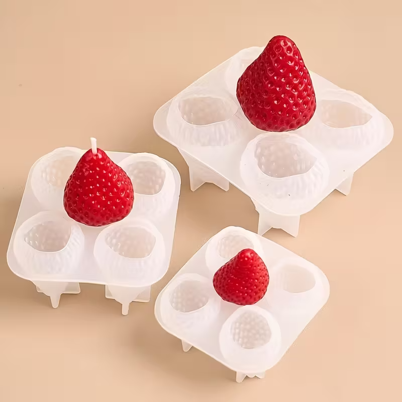 Strawberry Silicone Candle Mol - Candle Making Diy ulasan dan harga