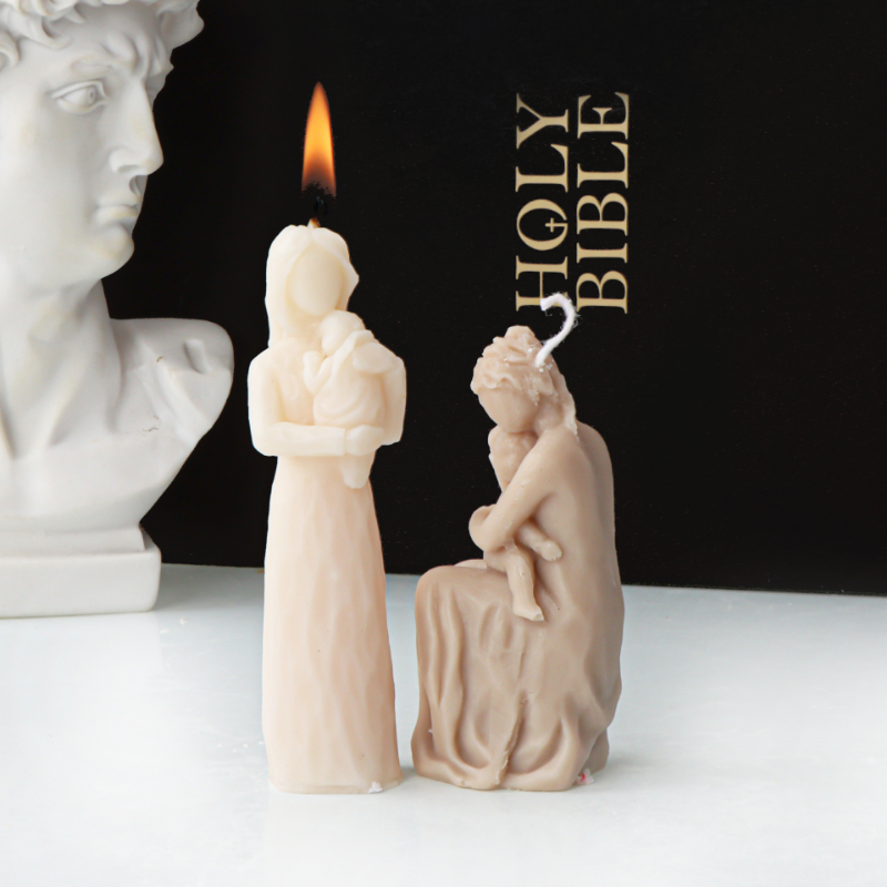 Mommy Holding Baby Silicone Ca - Candle Making For Kids ulasan dan harga