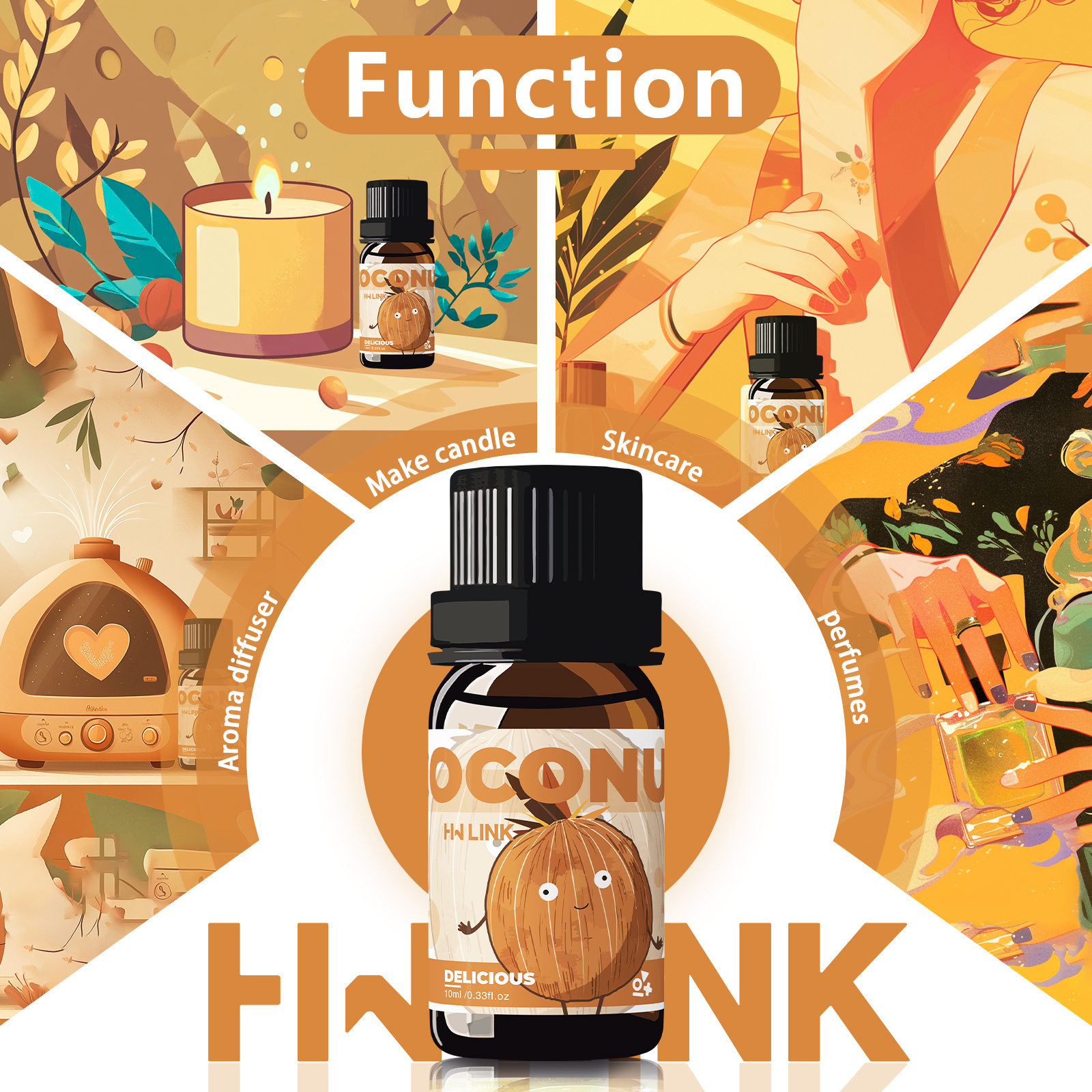 10ml Coconut Essential Oils No - Candle Making Fragrance Oils ulasan dan harga