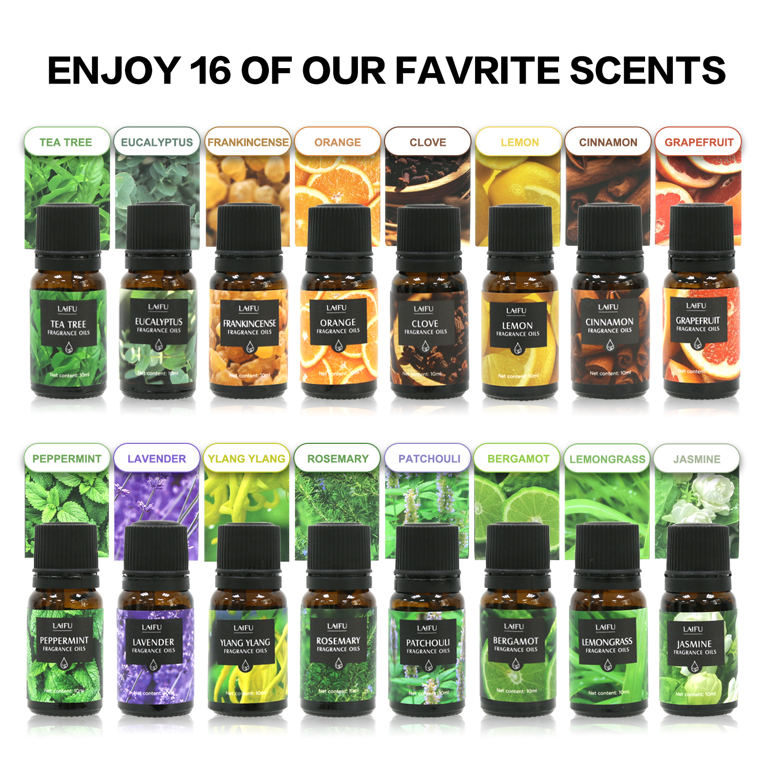 16x10ml Essential Oils Set for - Candle Making Fragrance Oils ulasan dan harga