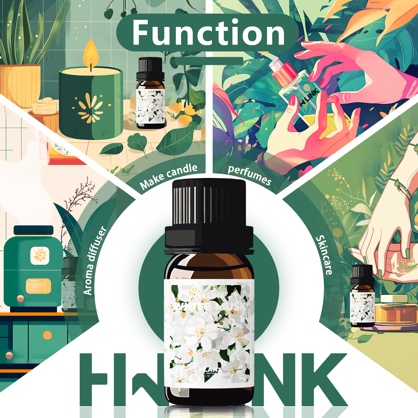 White Musk Essential Oils 10ml - Candle Making Diy ulasan dan harga