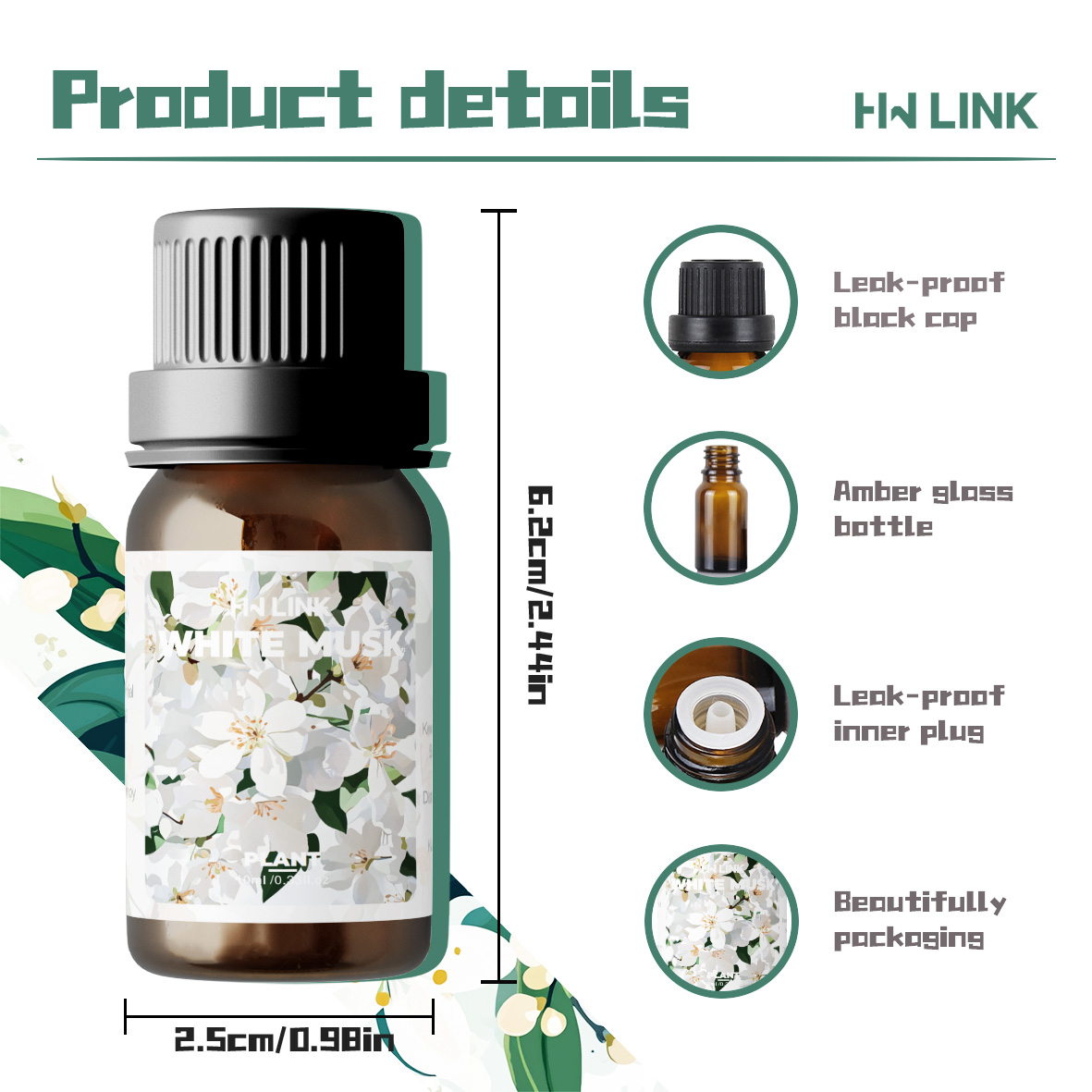 White Musk Essential Oils 10ml - Candle Making Diy ulasan dan harga
