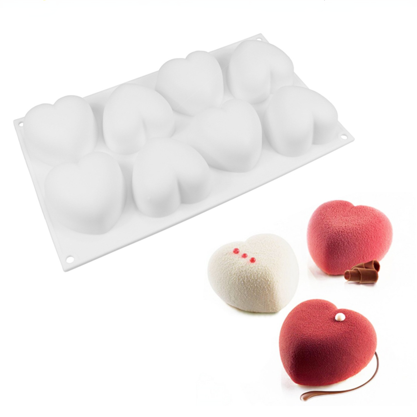 Love Heart Silicone Soap Mold  - Candle Making Diy Kit ulasan dan harga