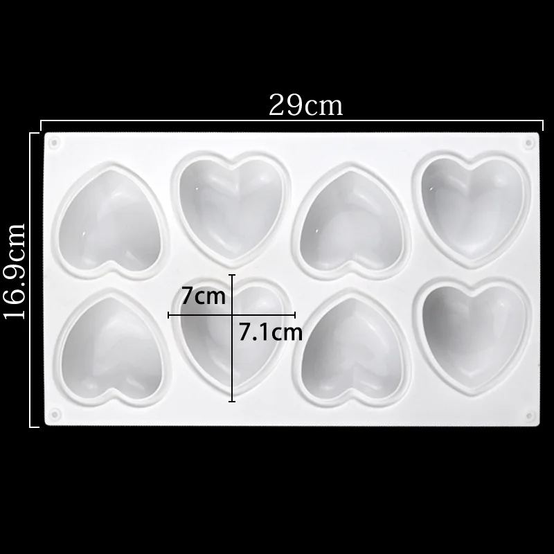 Love Heart Silicone Soap Mold  - Candle Making Diy Kit ulasan dan harga