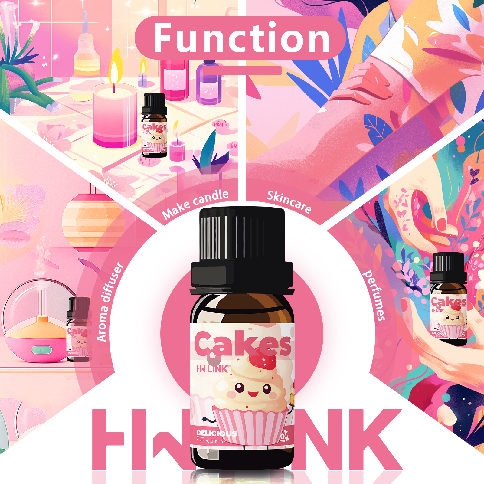 10ml Cakes Essential Oils Perf - Candle Making Fragrance Oils ulasan dan harga