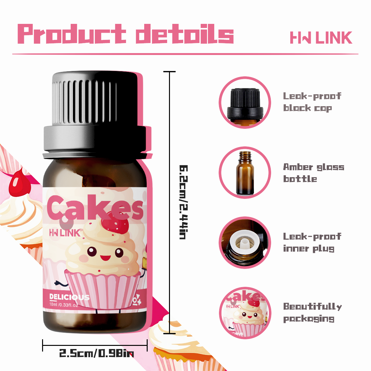10ml Cakes Essential Oils Perf - Candle Making Fragrance Oils ulasan dan harga