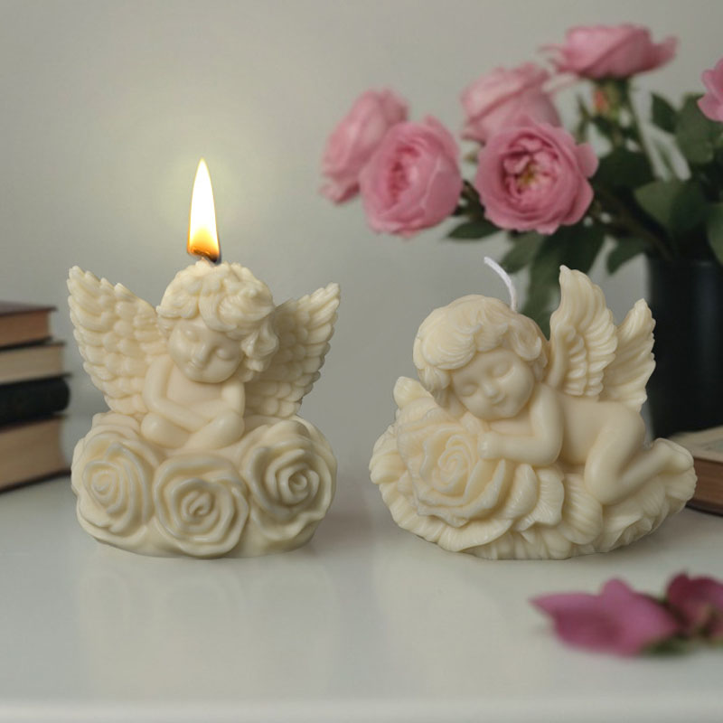 3D Rose Angel Children Candle  - Candle Making For Kids ulasan dan harga