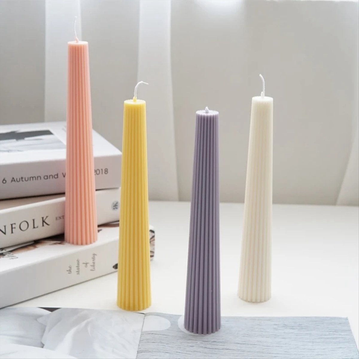 *ABAB Striped Long Pole Column - Candle Making Diy Kit ulasan dan harga