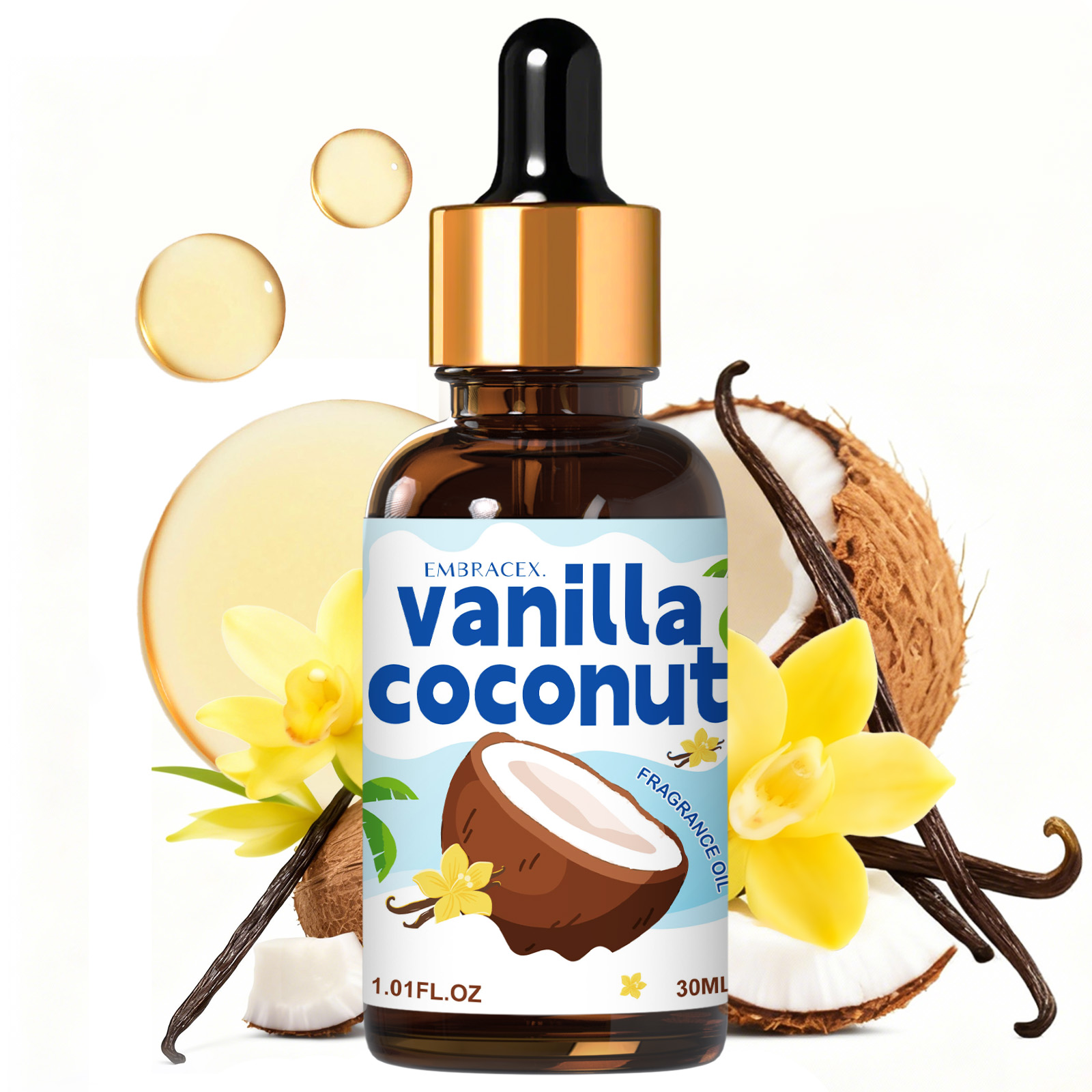 30ml Vanilla Coconut Essential - Candle Making Fragrance Oils ulasan dan harga