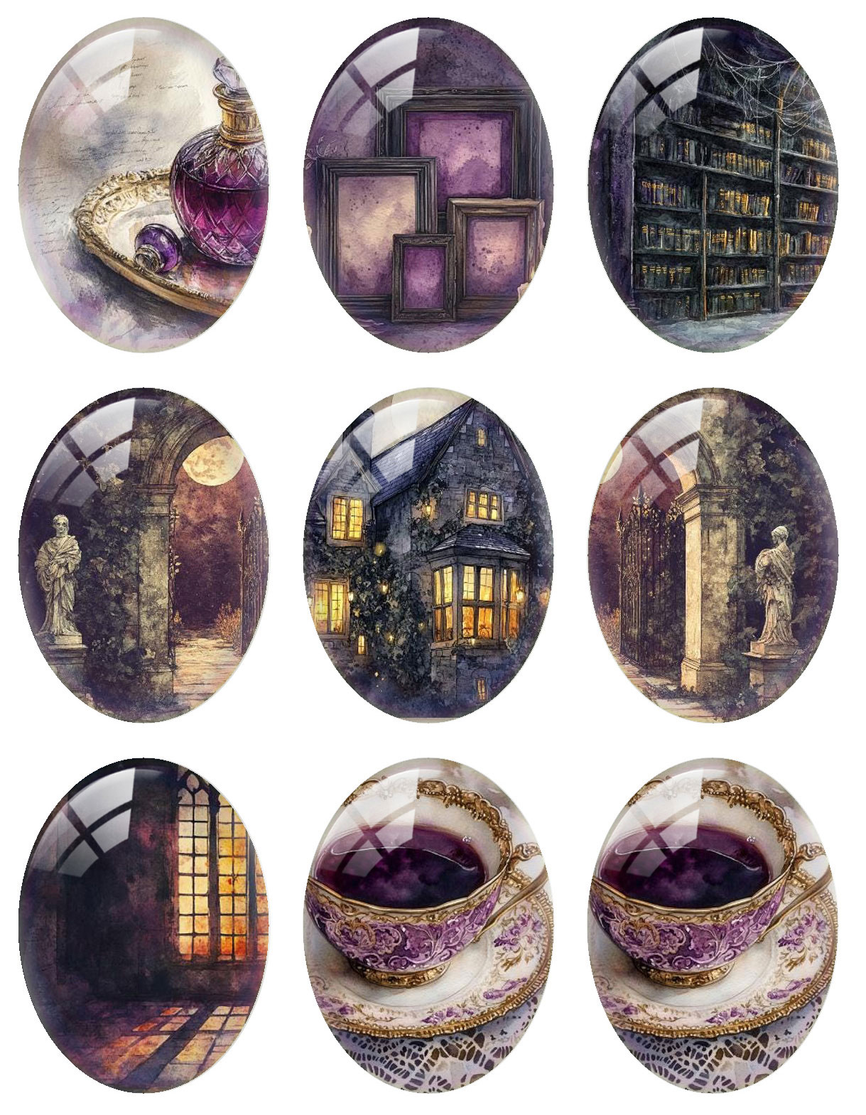 10pcs/lot Halloween Purple Got - Candle Making Diy ulasan dan harga