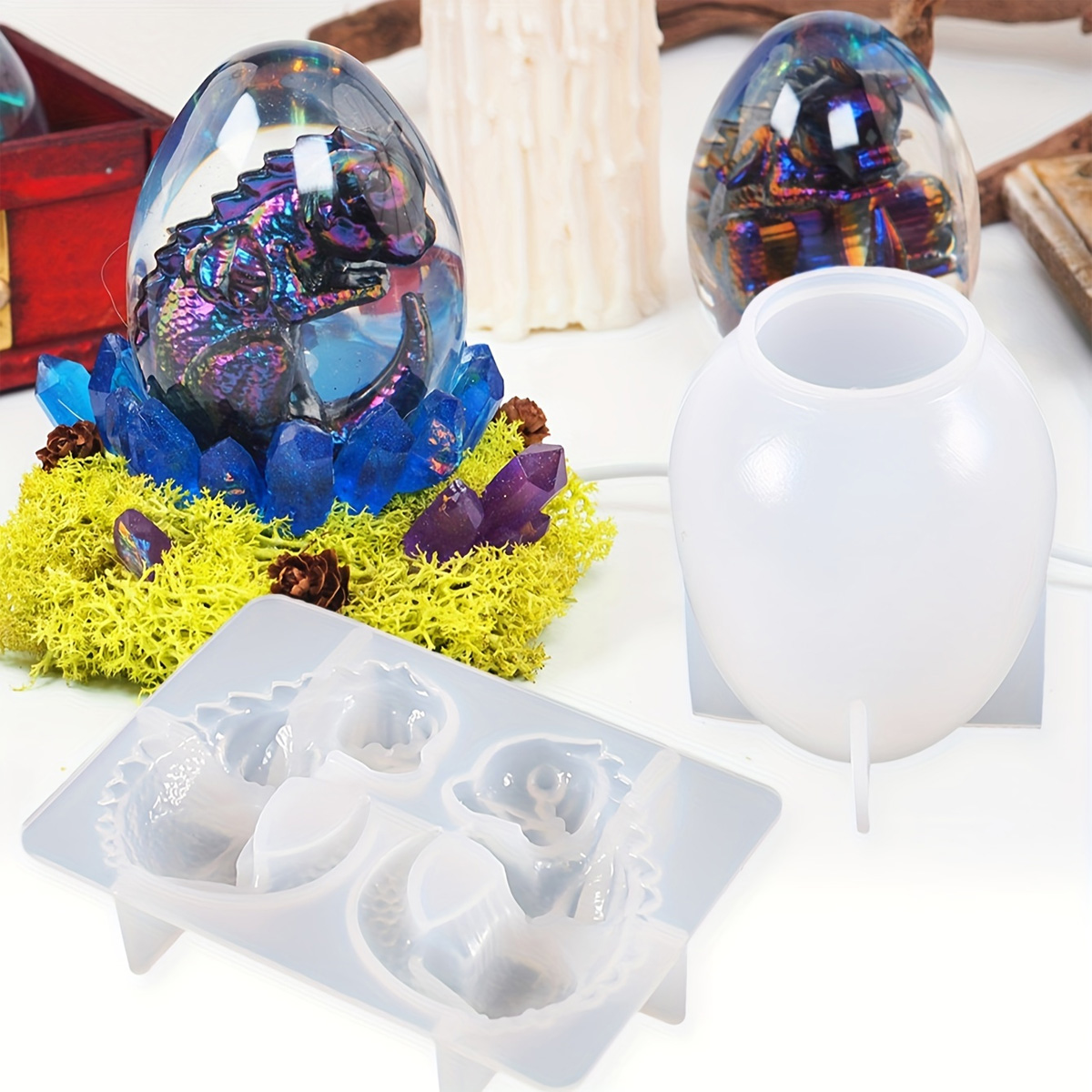 Silicone Dragon Egg Molds, 2-P - Candle Making Diy ulasan dan harga