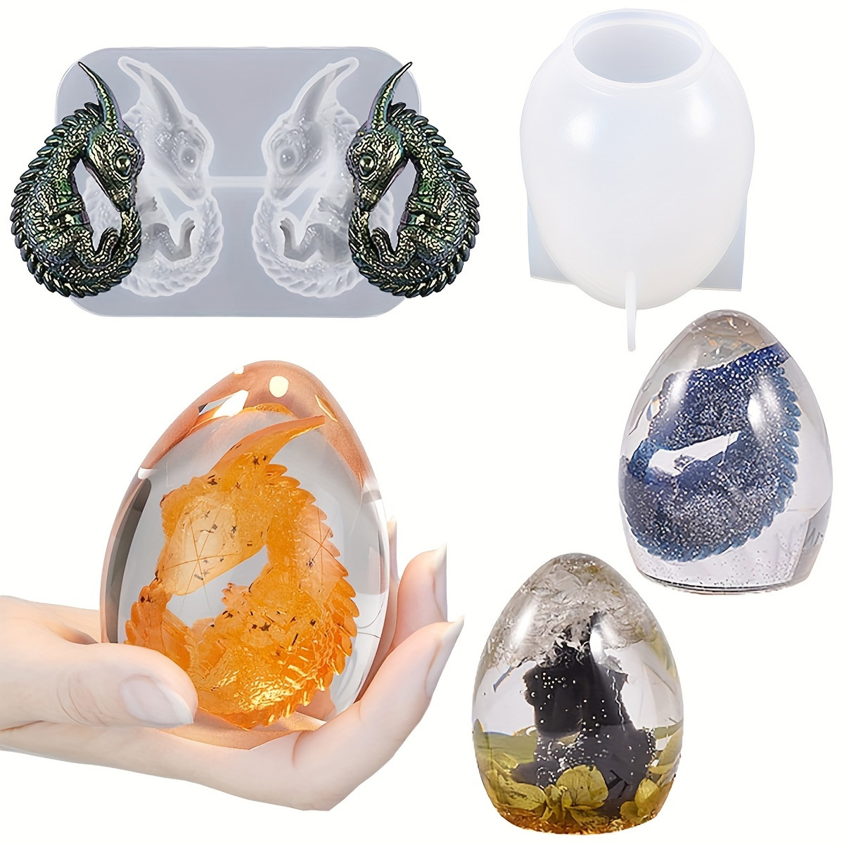 Silicone Dragon Egg Molds, 2-P - Candle Making Diy ulasan dan harga