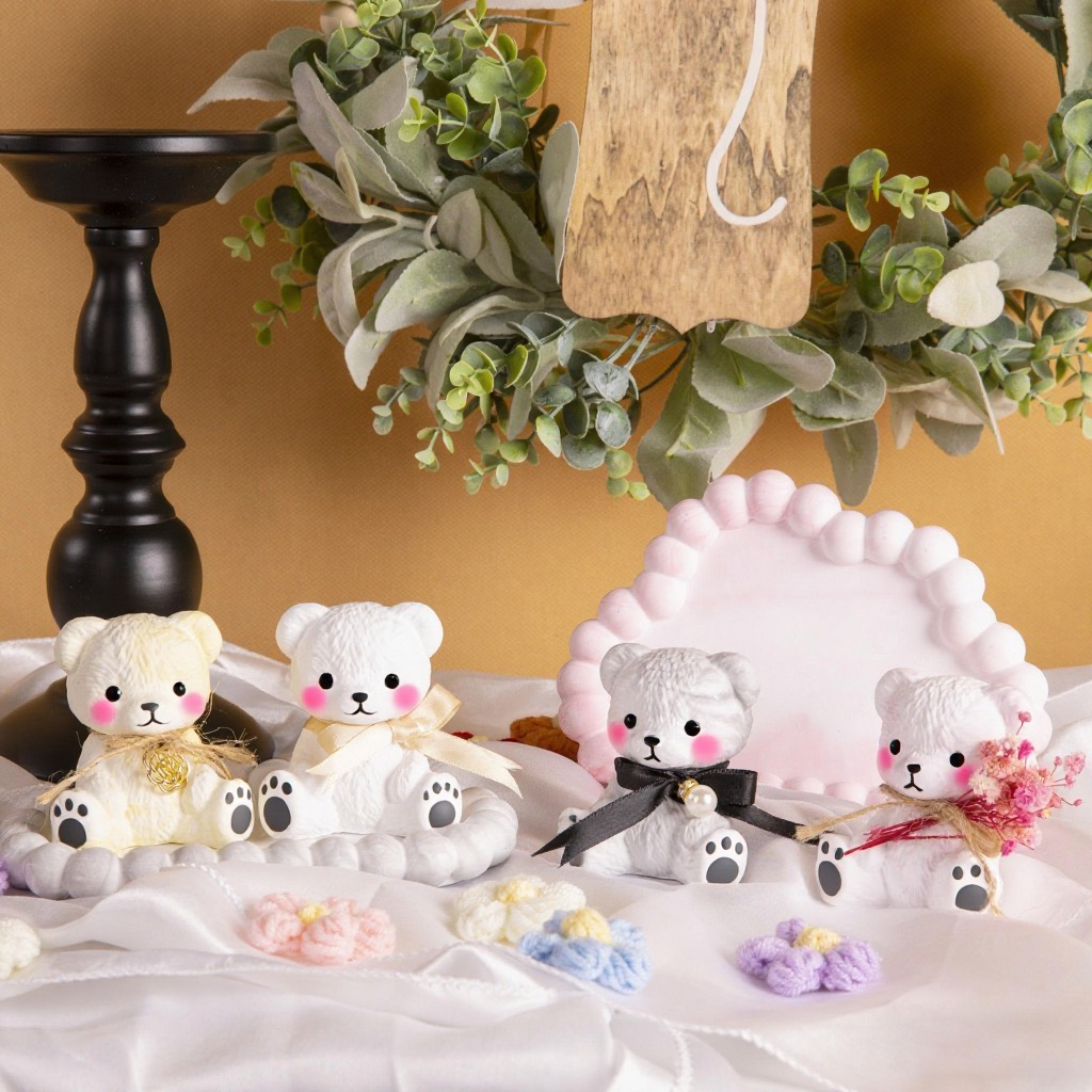 3PCS Couple Bear Silicone Mold - Candle Making Diy ulasan dan harga