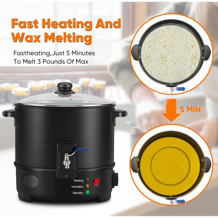 6L Small  Wax Melter Paraffin  - Candle Making Diy Kit ulasan dan harga