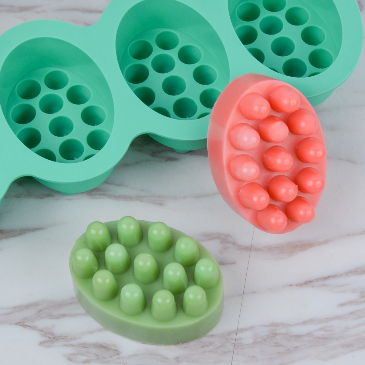 4 Hole Oval Massage Soap Silic - Candle Making Diy Kit ulasan dan harga