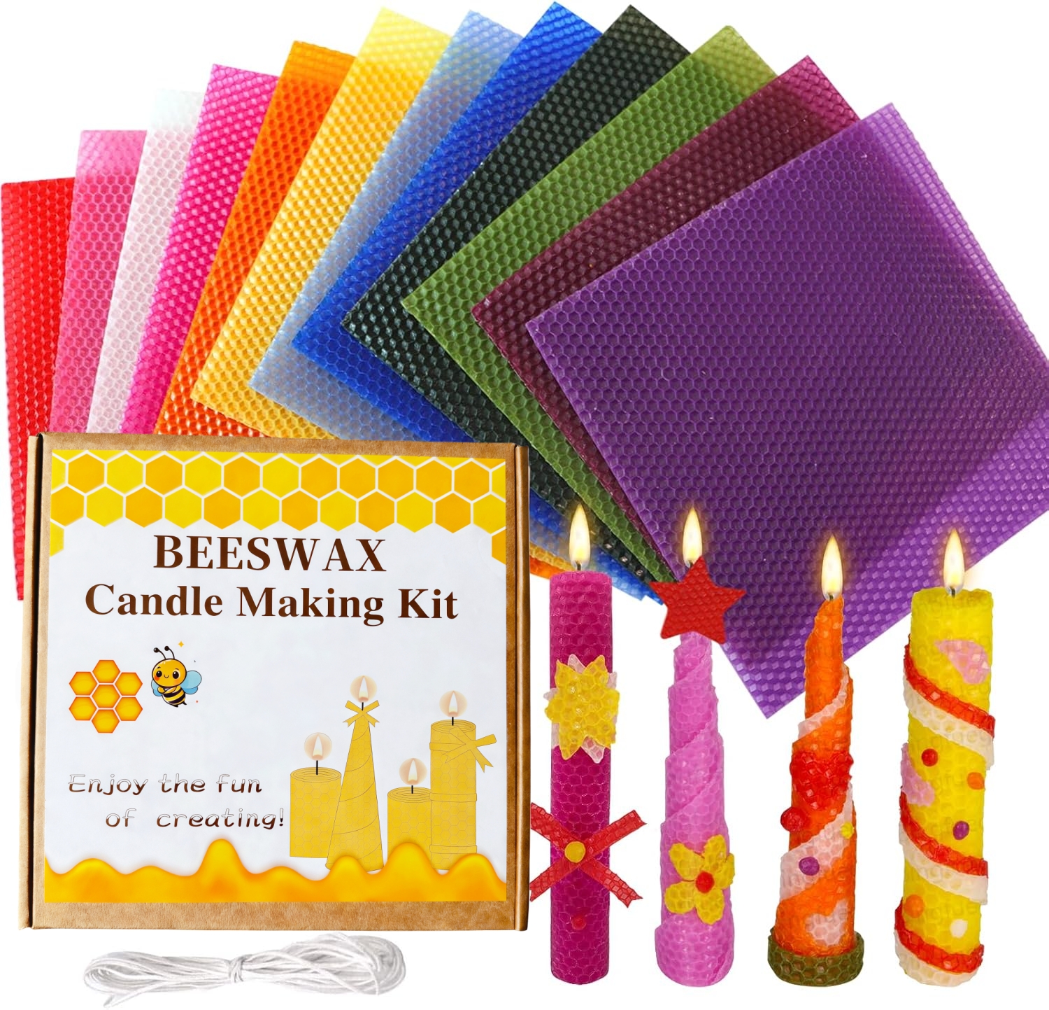 Beeswax Candle Making Kit 12pc - Candle Making For Kids ulasan dan harga