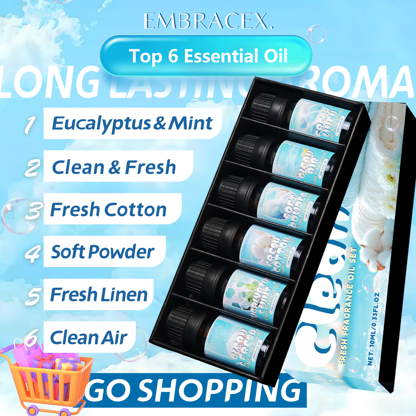 10ml Soft Powder Essential Oil - Candle Making Fragrance Oils ulasan dan harga