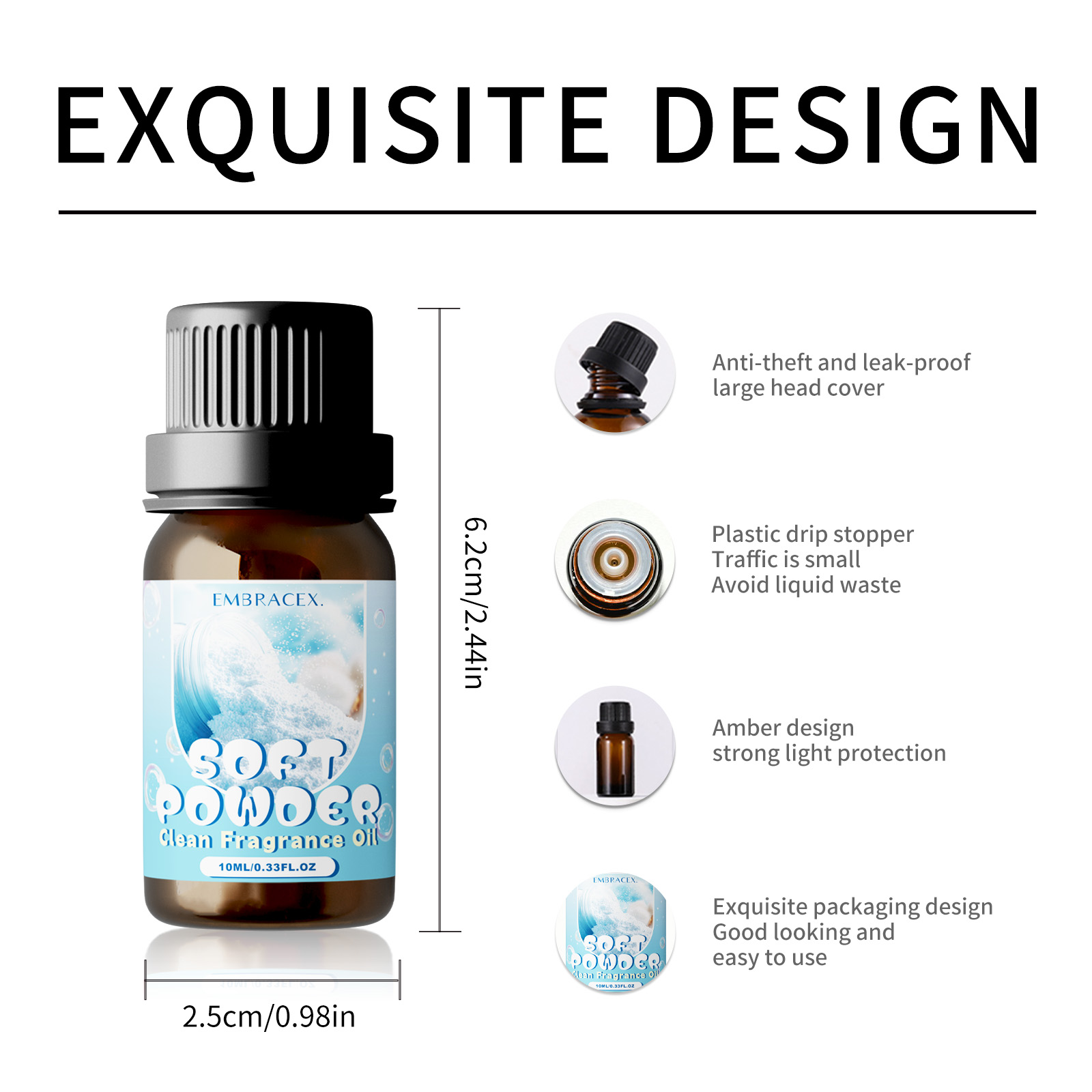 10ml Soft Powder Essential Oil - Candle Making Fragrance Oils ulasan dan harga