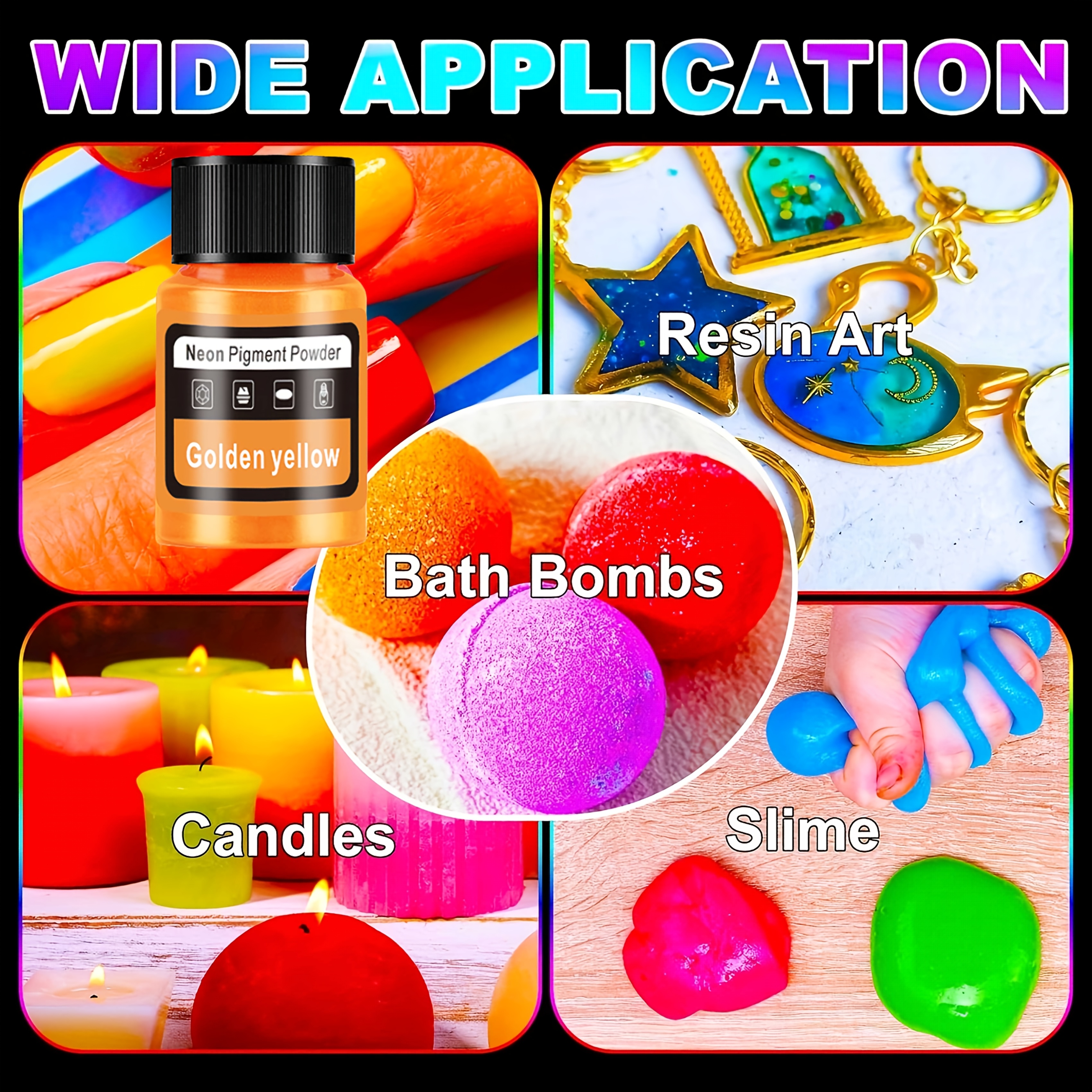 Fluorescent Powder/Neon Resin  - Candle Making Diy ulasan dan harga
